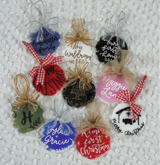 Custom Acrylic Ornaments