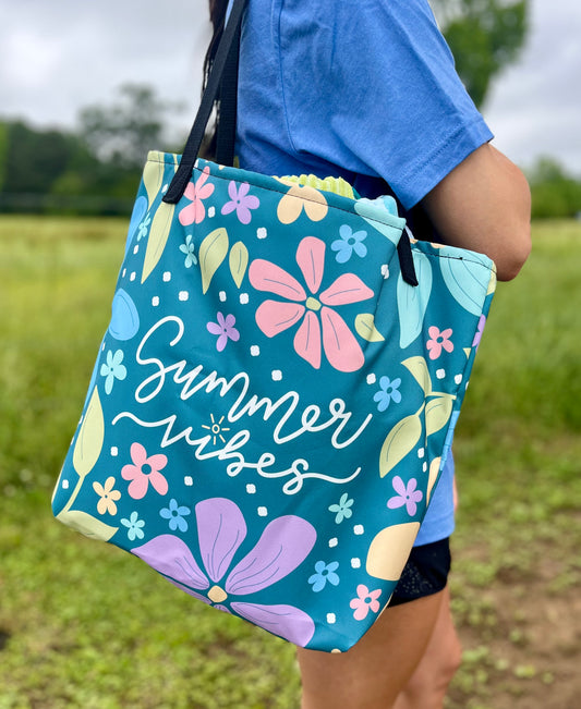 Summer vibes Tote Bag (colors may vary)