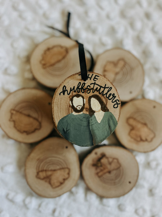 Family portrait ornament