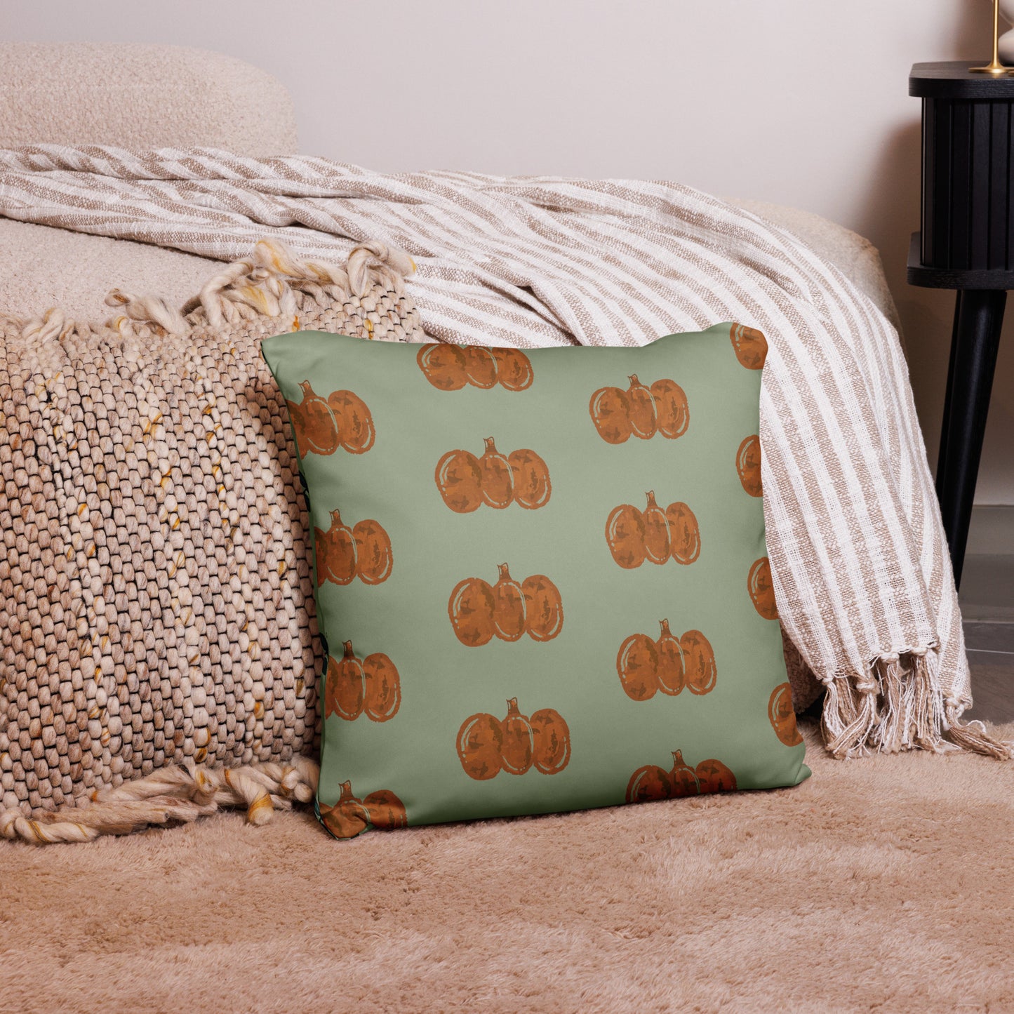 Green Fall Pillow Case