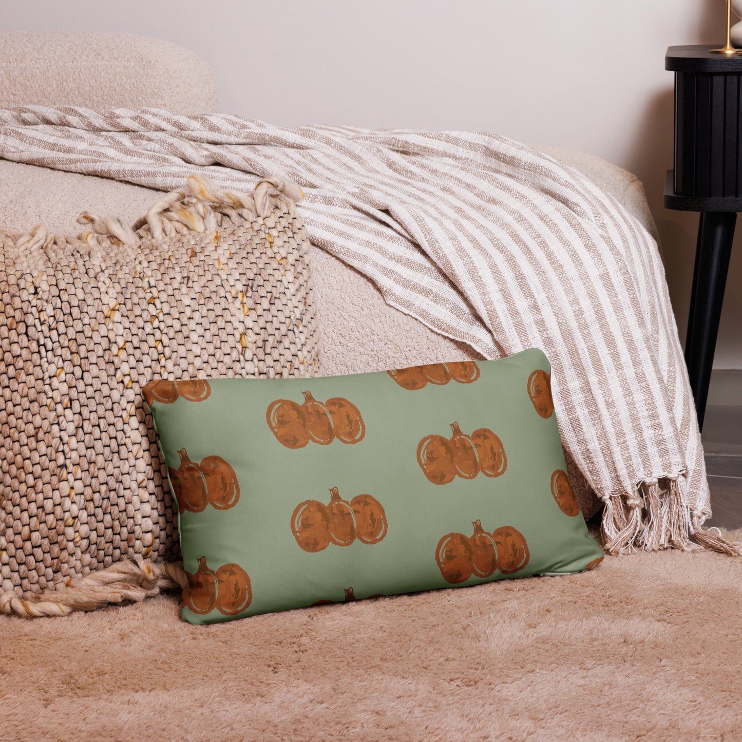 Green Fall Pillow Case