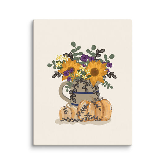 Floral Pitcher Canvas