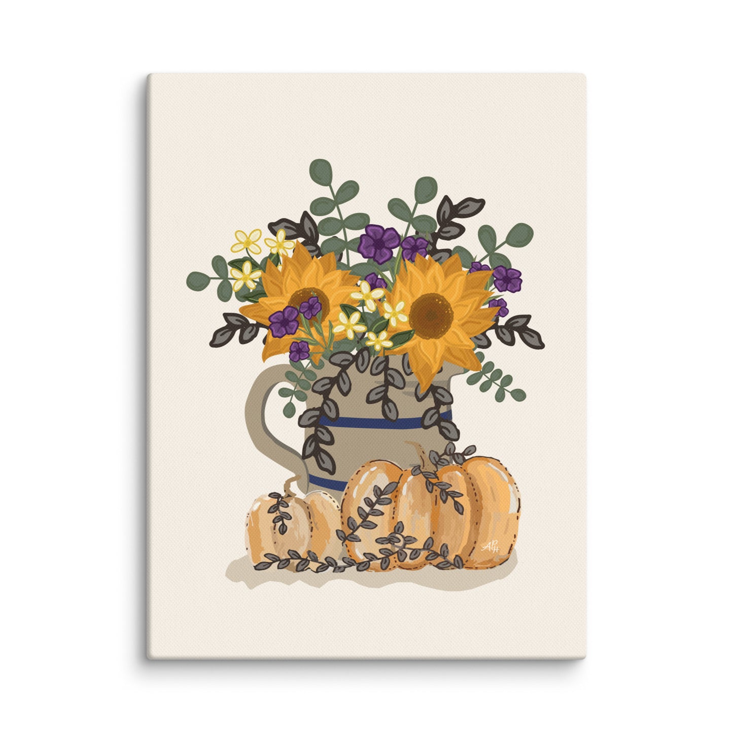 Floral Pitcher Canvas