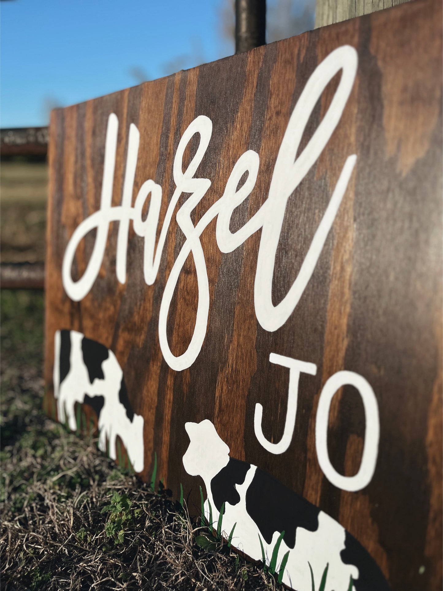 Cow Nursery Sign