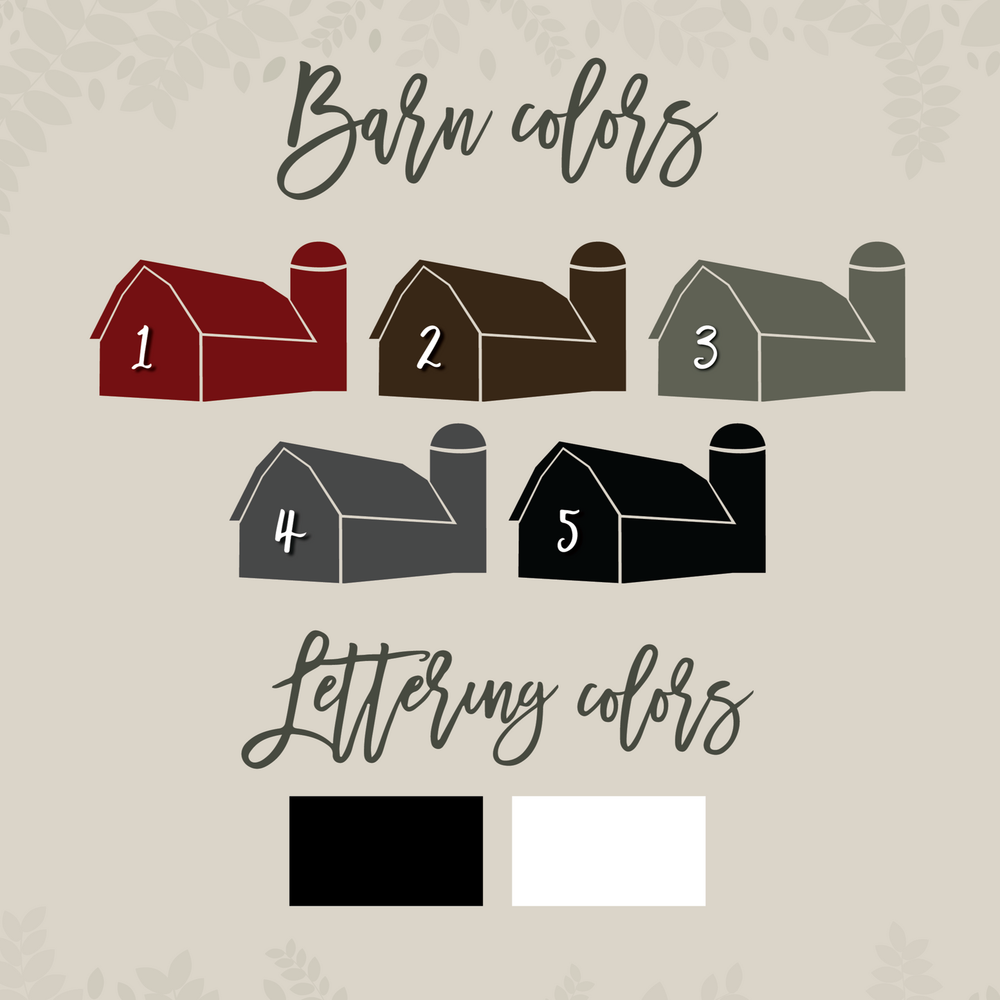 Cow & Barn Nursery Sign